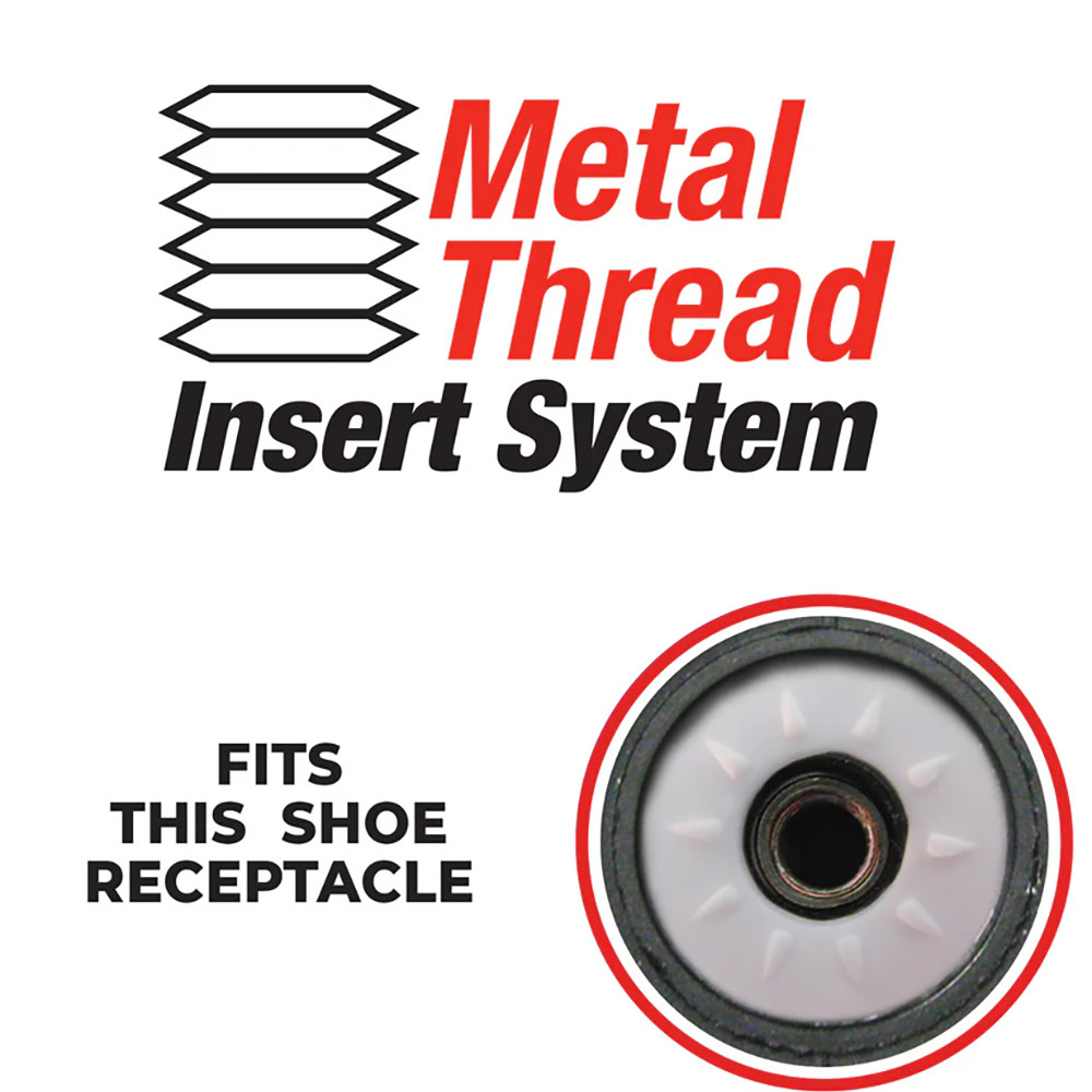 Softspikes Pulsar Metal Thread Golf Shoe Cleats 22ct - Black / Red